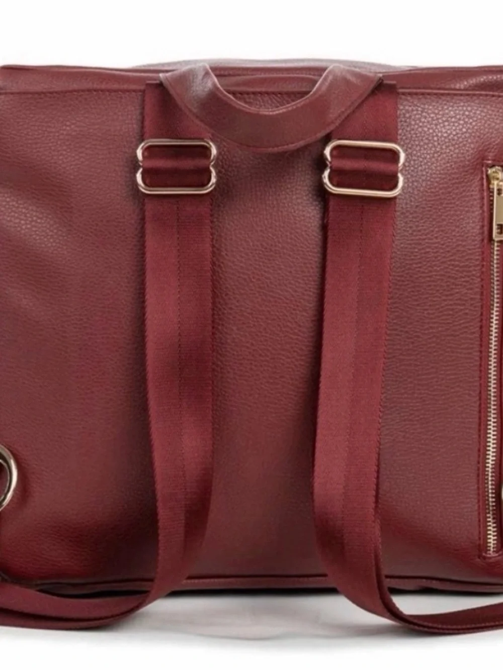 Fawn Design Burgundy Leather Crossbody Bag